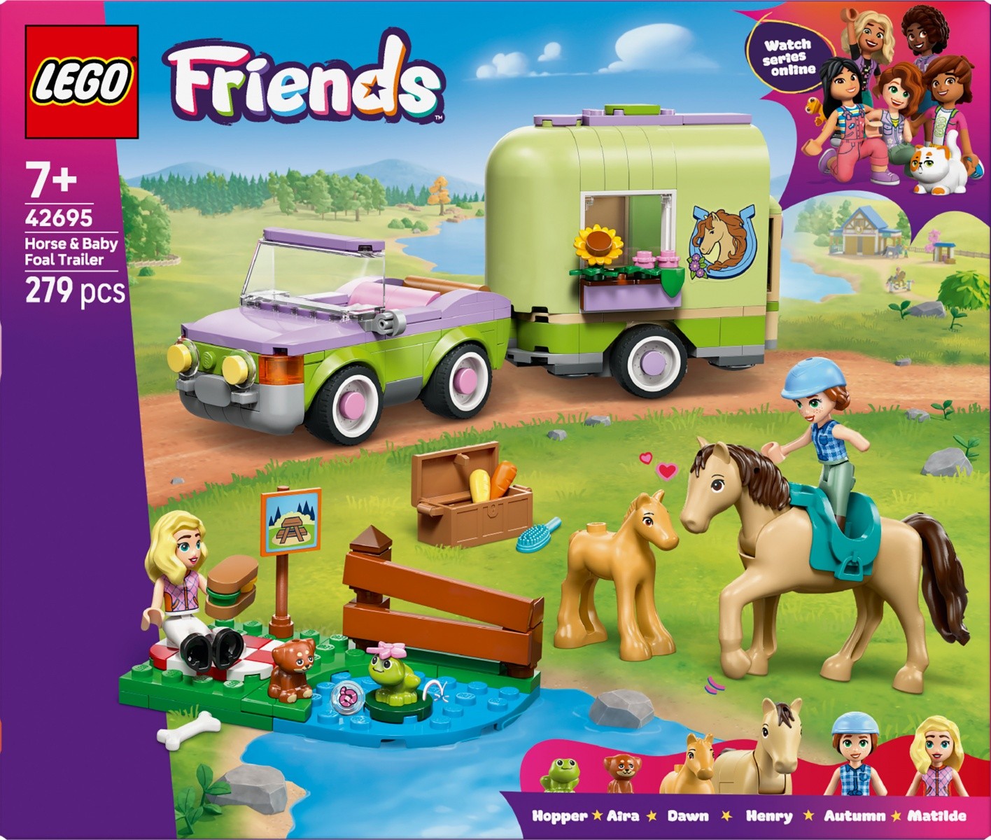 LEGO Friends 42695 Prikolica za konje in žrebiček 6