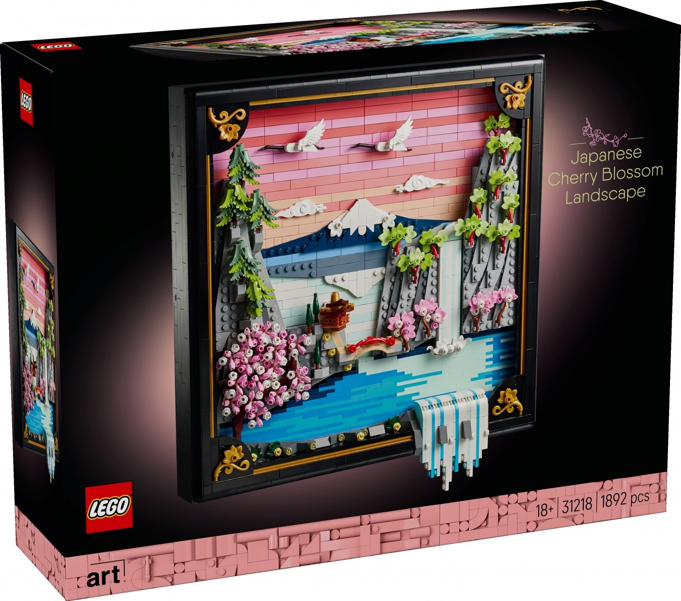 Kocke ART 31218 Japonski krajinski vrt s cvetočo češnjo