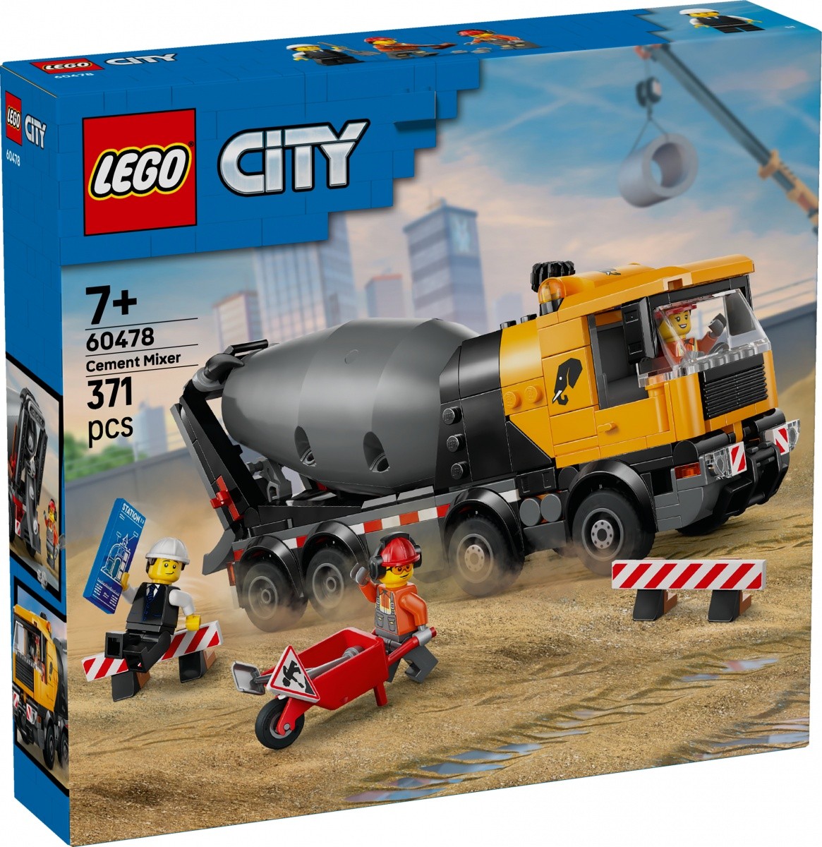 LEGO City 60478 Mešalnik betona