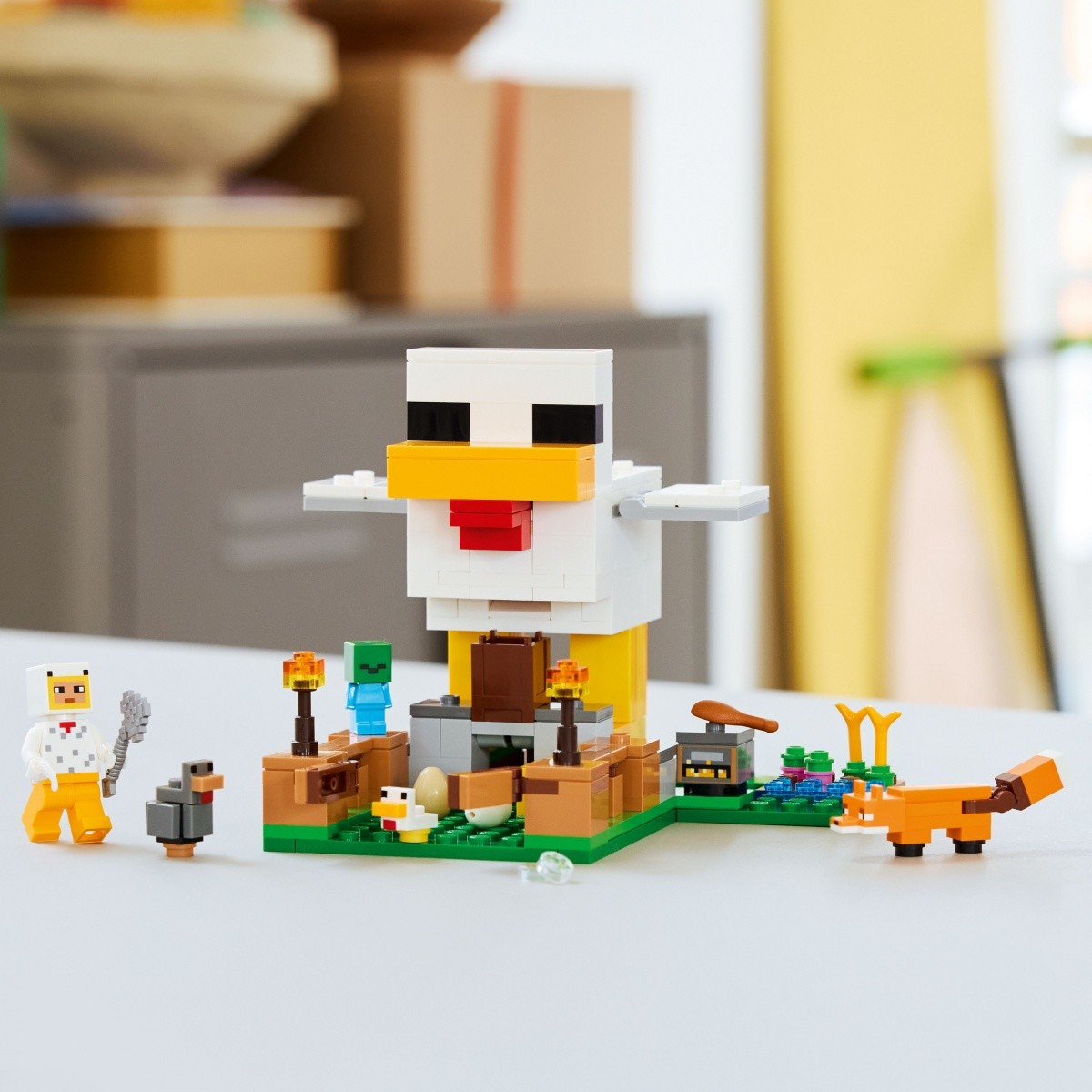 Kocke Minecraft 21585 Kokošnjak 4