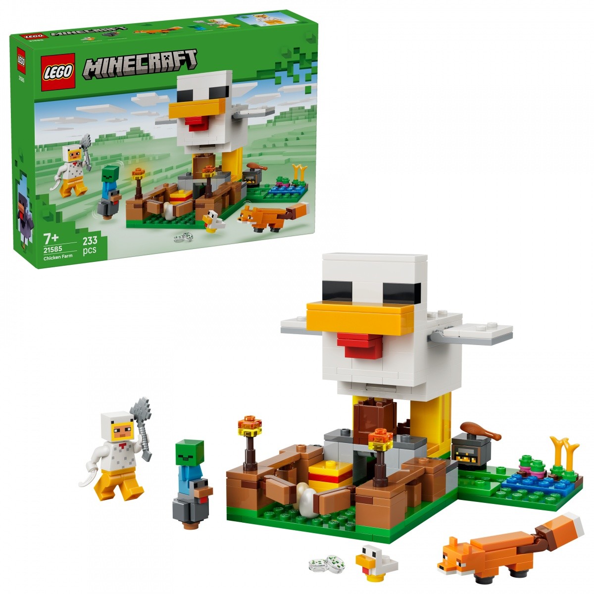 Kocke Minecraft 21585 Kokošnjak 7