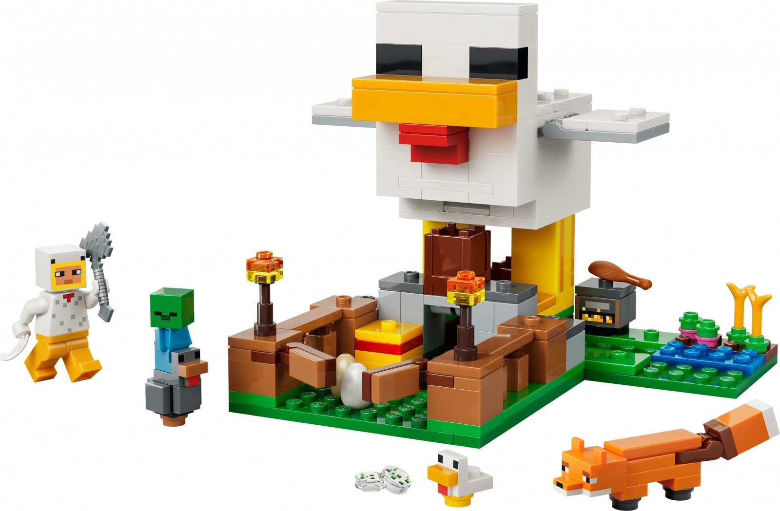 Kocke Minecraft 21585 Kokošnjak 8