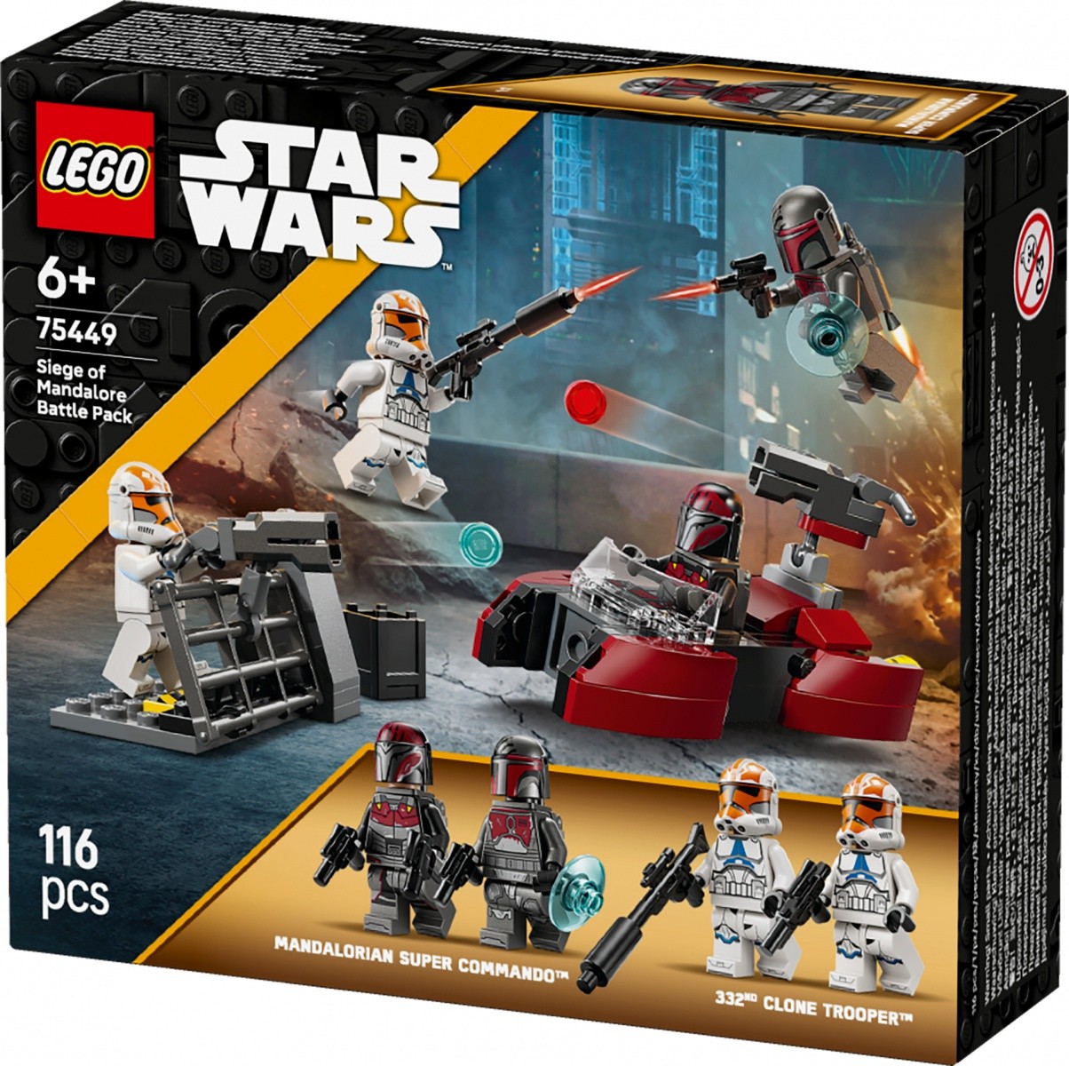 LEGO Kocke Star Wars 75449 Oblenjajo Mandalora, bitka set 5