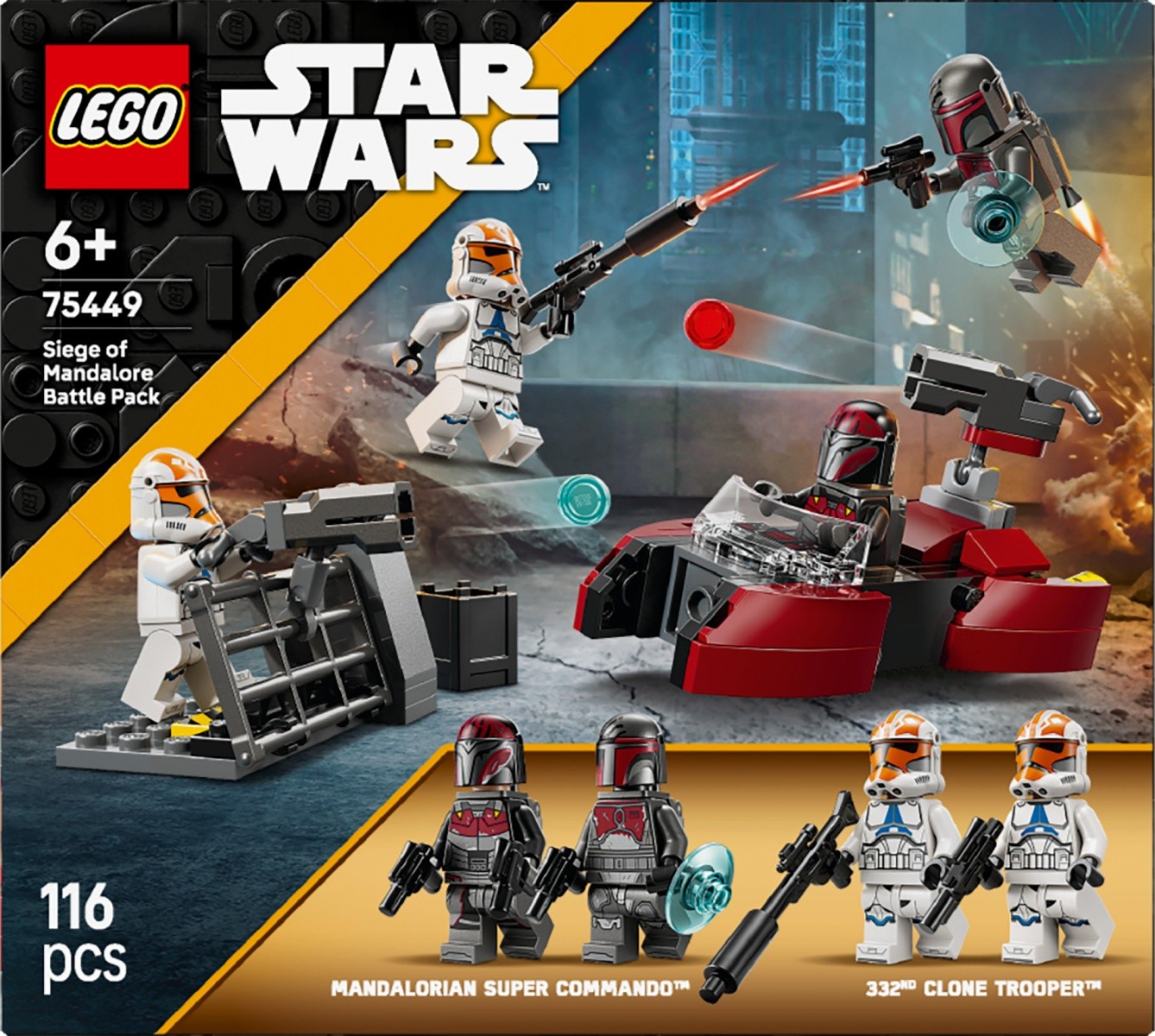 LEGO Kocke Star Wars 75449 Oblenjajo Mandalora, bitka set 6