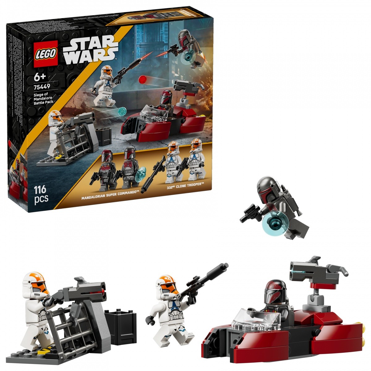 LEGO Kocke Star Wars 75449 Oblenjajo Mandalora, bitka set 7