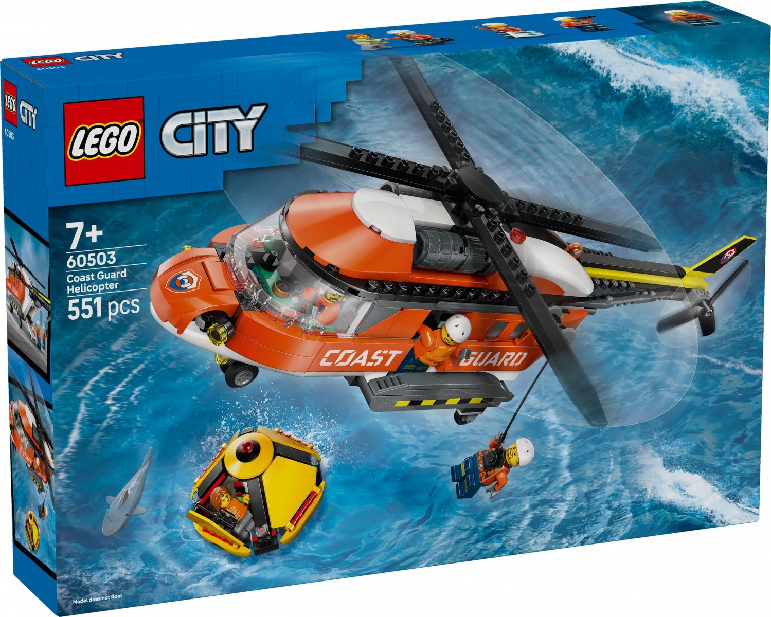 Gradbene kocke City 60503 - Helikopter obalne straže