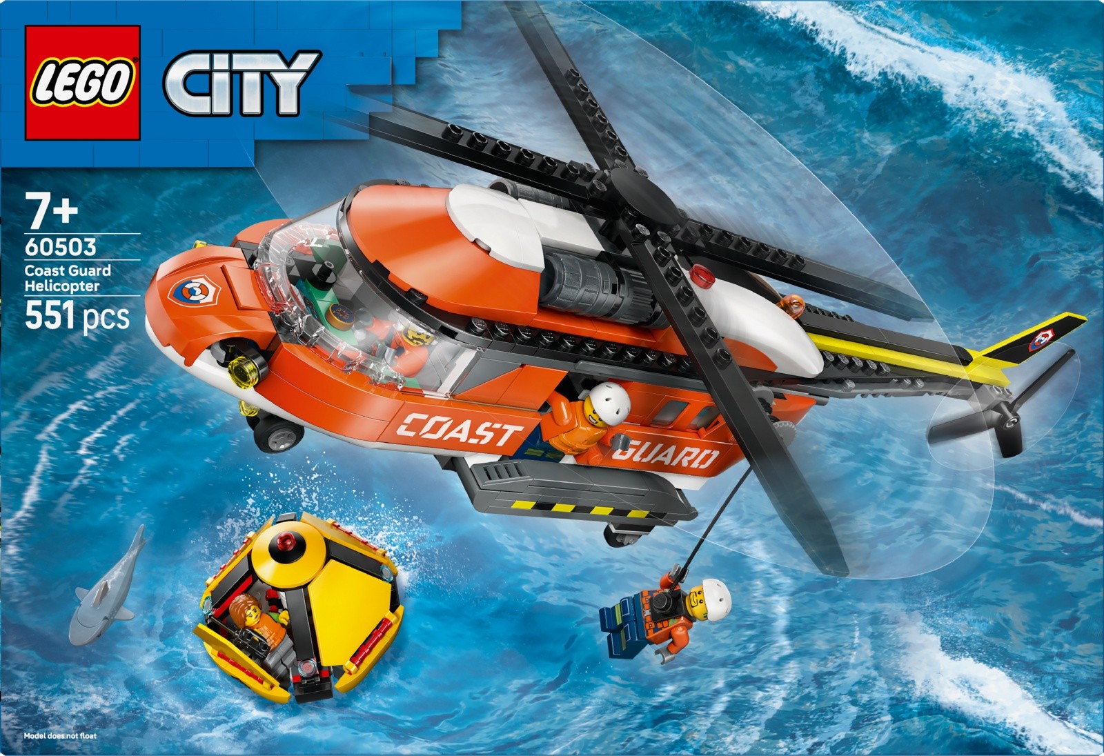 Gradbene kocke City 60503 - Helikopter obalne straže 6
