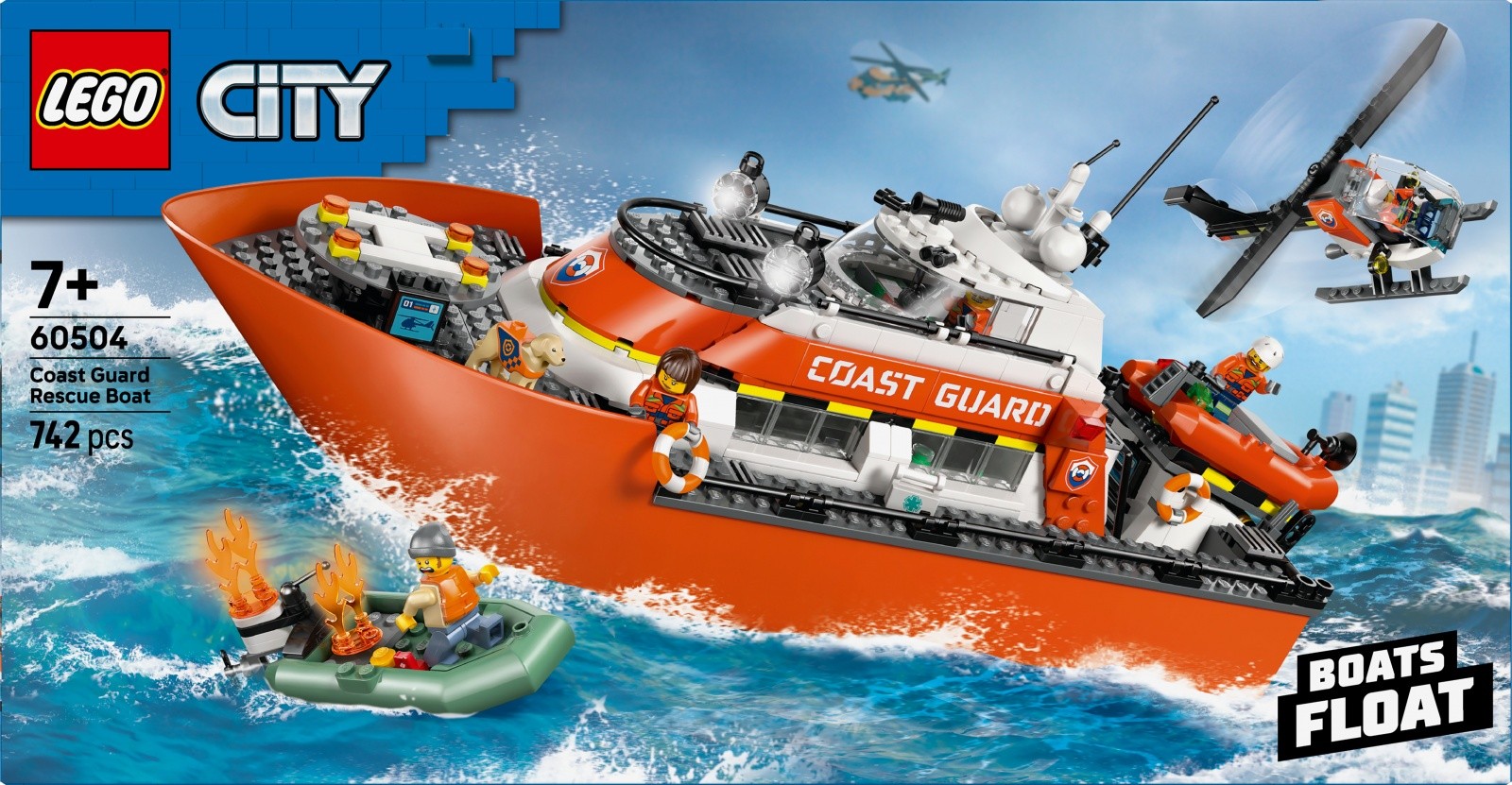 LEGO City 60504 Rešilna ladja in helikopter obalne straže 3