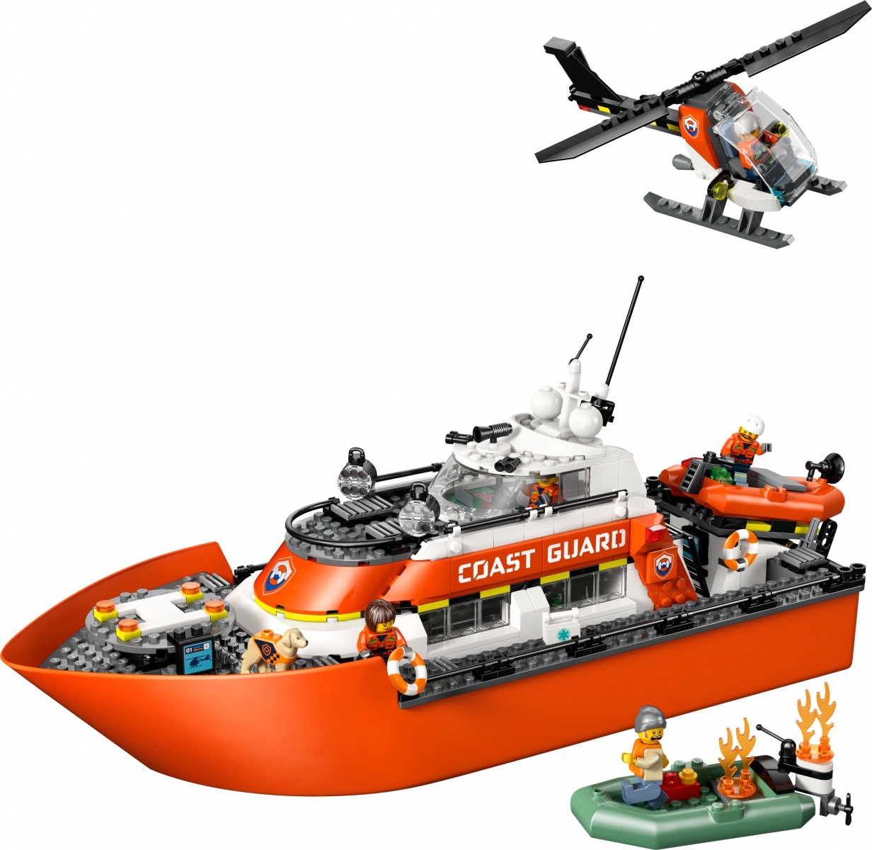 LEGO City 60504 Rešilna ladja in helikopter obalne straže 5