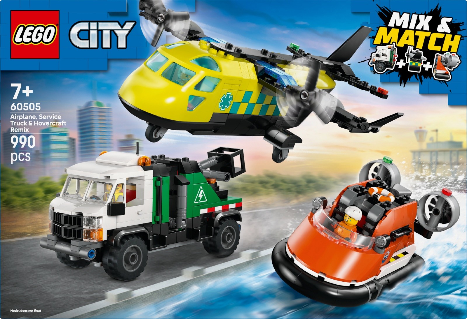 LEGO City 60505 Komplet z letalom, tovornjakom in podvodnim skuterjem 3
