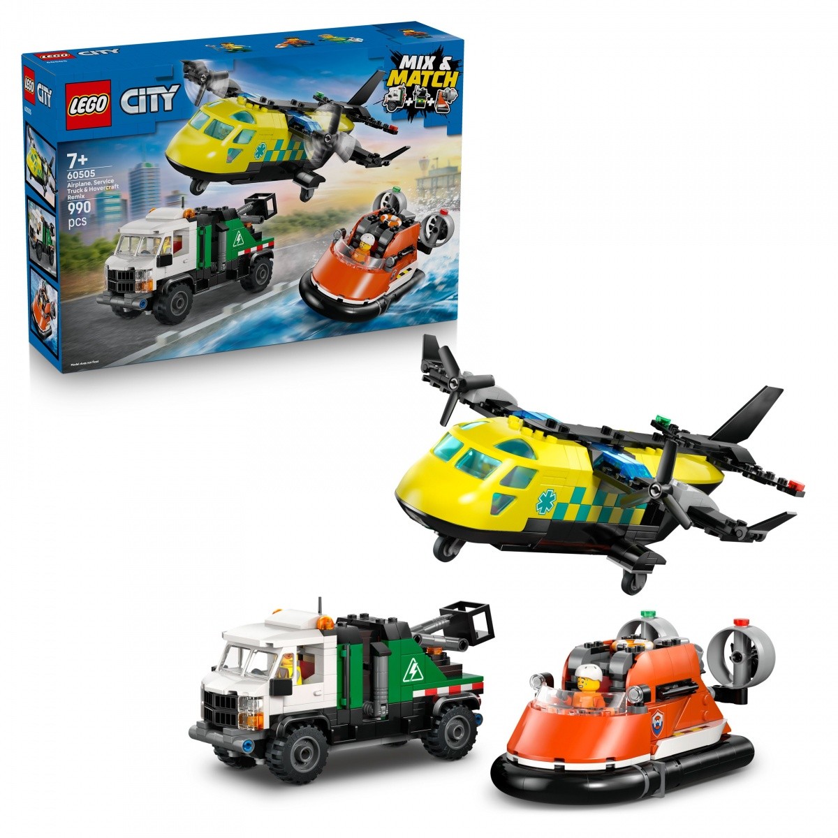 LEGO City 60505 Komplet z letalom, tovornjakom in podvodnim skuterjem 5