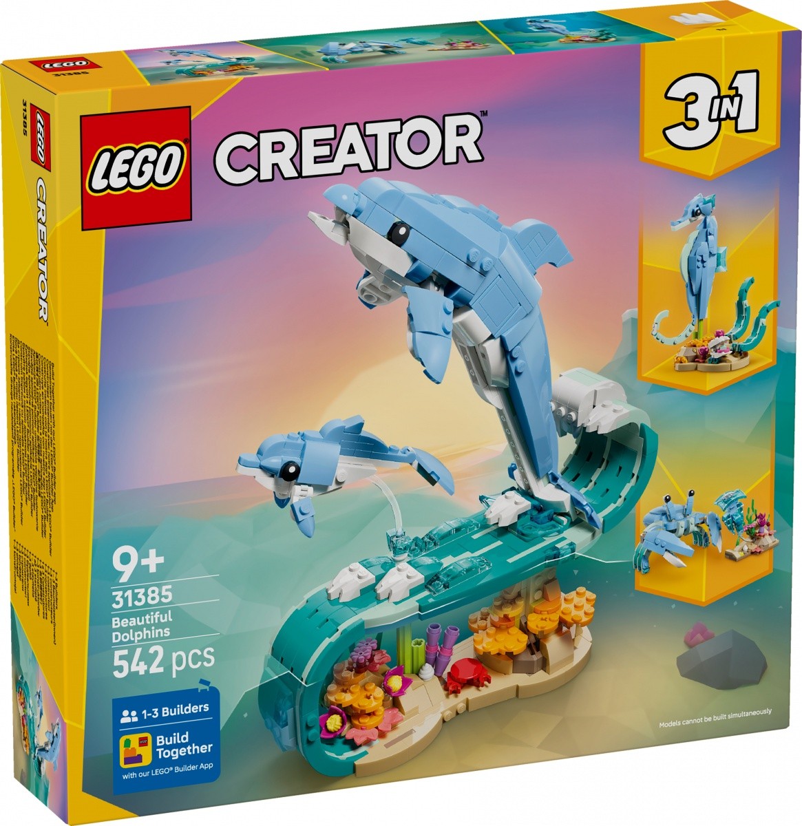 Kocke Creator 31385 Morski svet: lep delfin