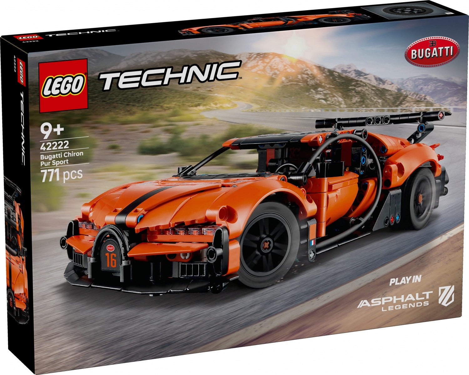 Kocke Technic 42222 Hipersportni avto Bugatti Chiron Pur Sport
