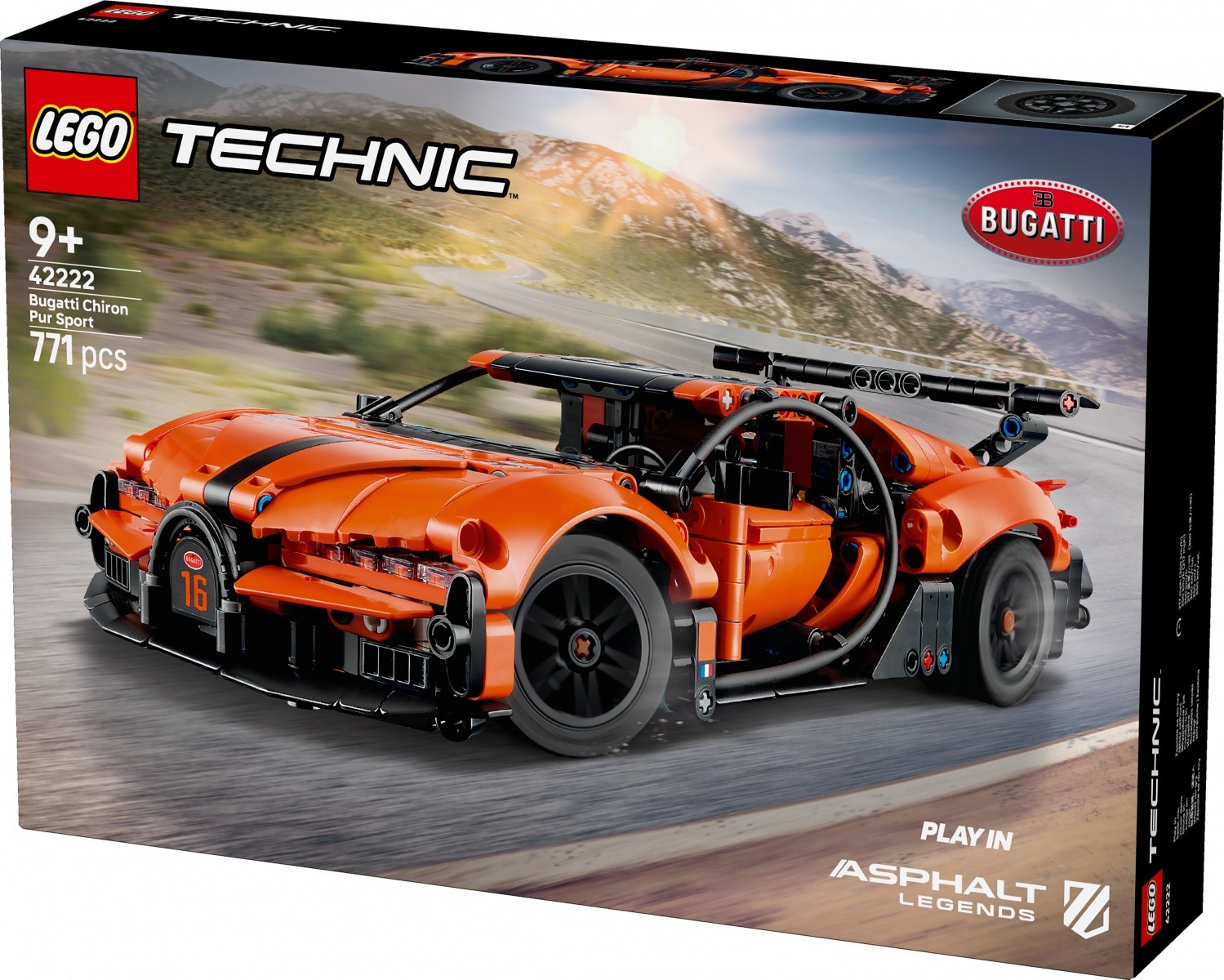 Kocke Technic 42222 Hipersportni avto Bugatti Chiron Pur Sport 2