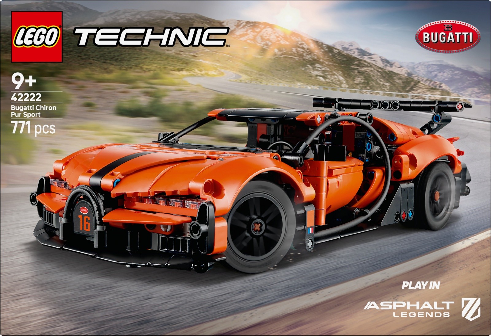 Kocke Technic 42222 Hipersportni avto Bugatti Chiron Pur Sport 3