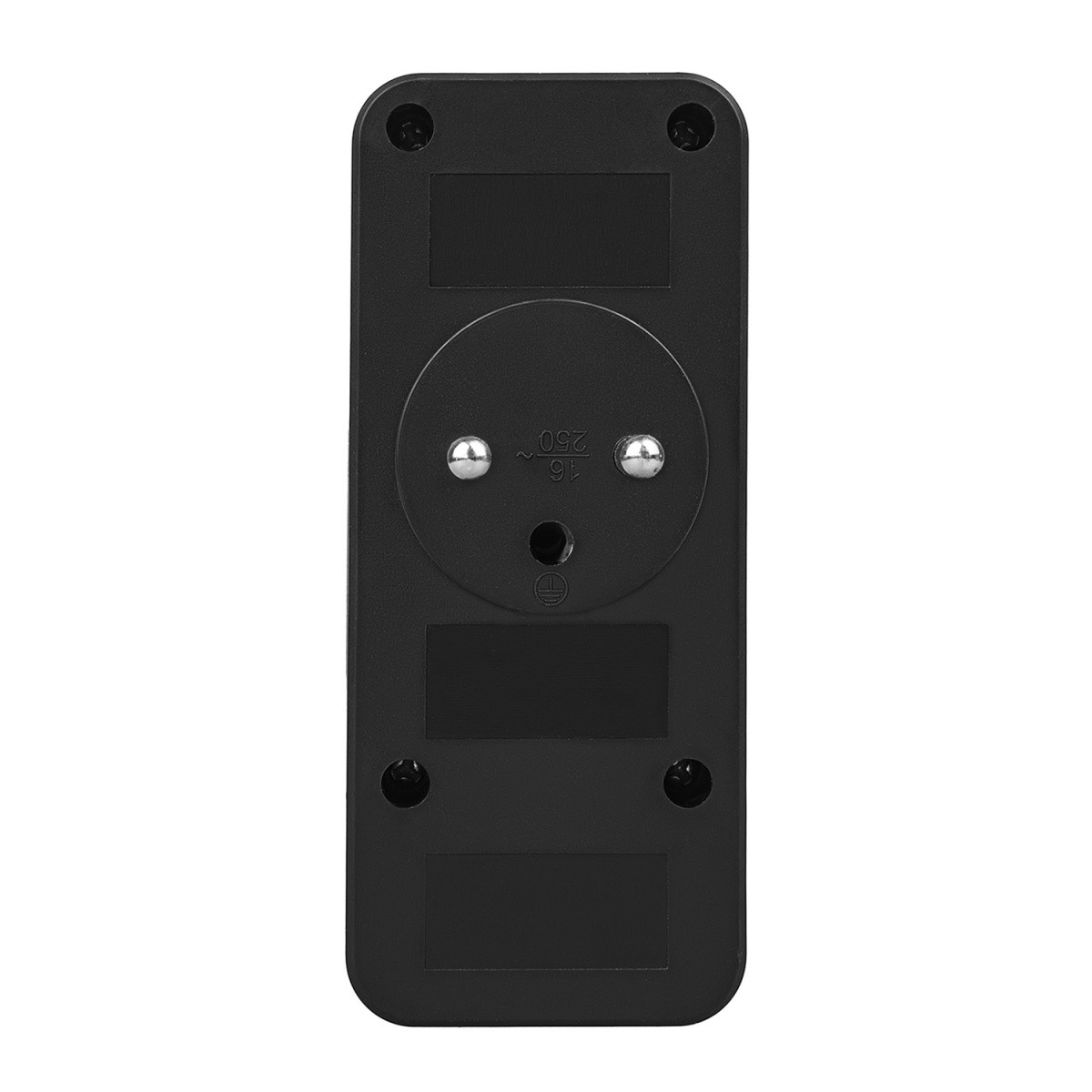 Razdelilec za 3 vtičnice MCE248 F/B z 2xUSB-A in 2xUSB-C, črn 8
