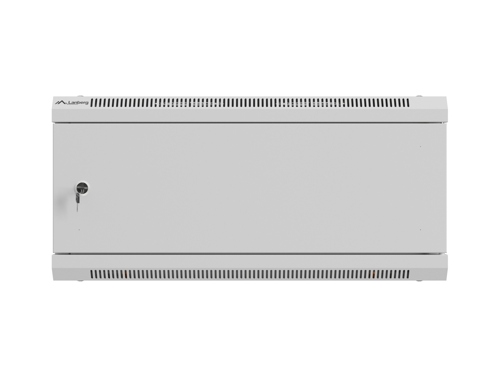 Namizno ohišje za omrežne naprave (rack) 19" 4U, 600x450 mm, siva, kovinska vrata (flat pack) 2