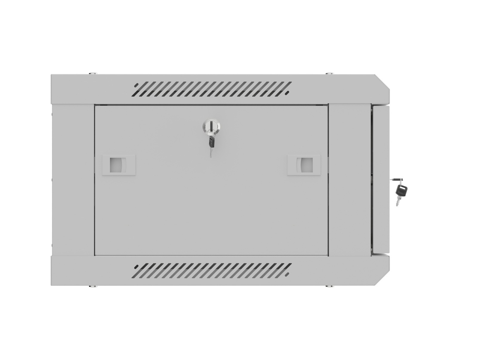 Namizno ohišje za omrežne naprave (rack) 19" 4U, 600x450 mm, siva, kovinska vrata (flat pack) 4