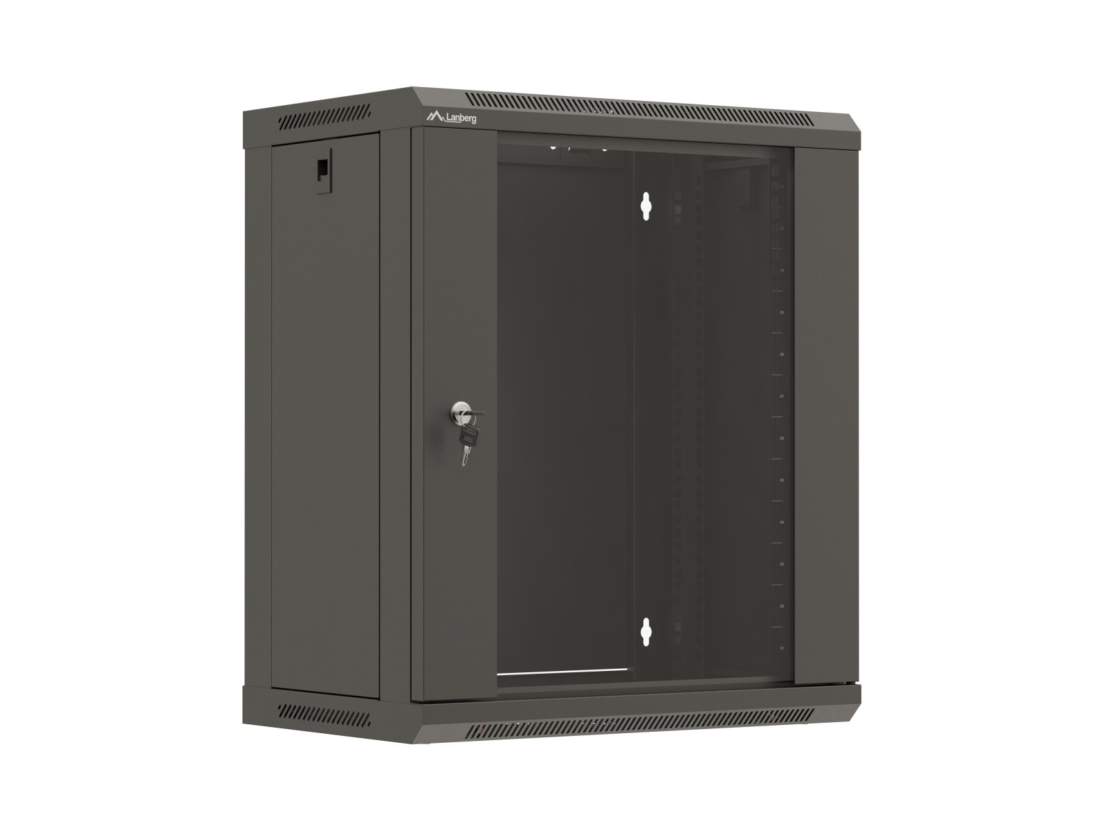 Lanberg 12U viseča omrežna omara, 540x350mm, s steklenimi vrati