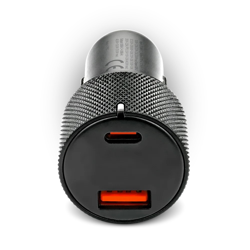 Avtomobilski polnilnik CC-50Q, 75W, Quick Charge 3.0, USB + USB-C PD, črn 3