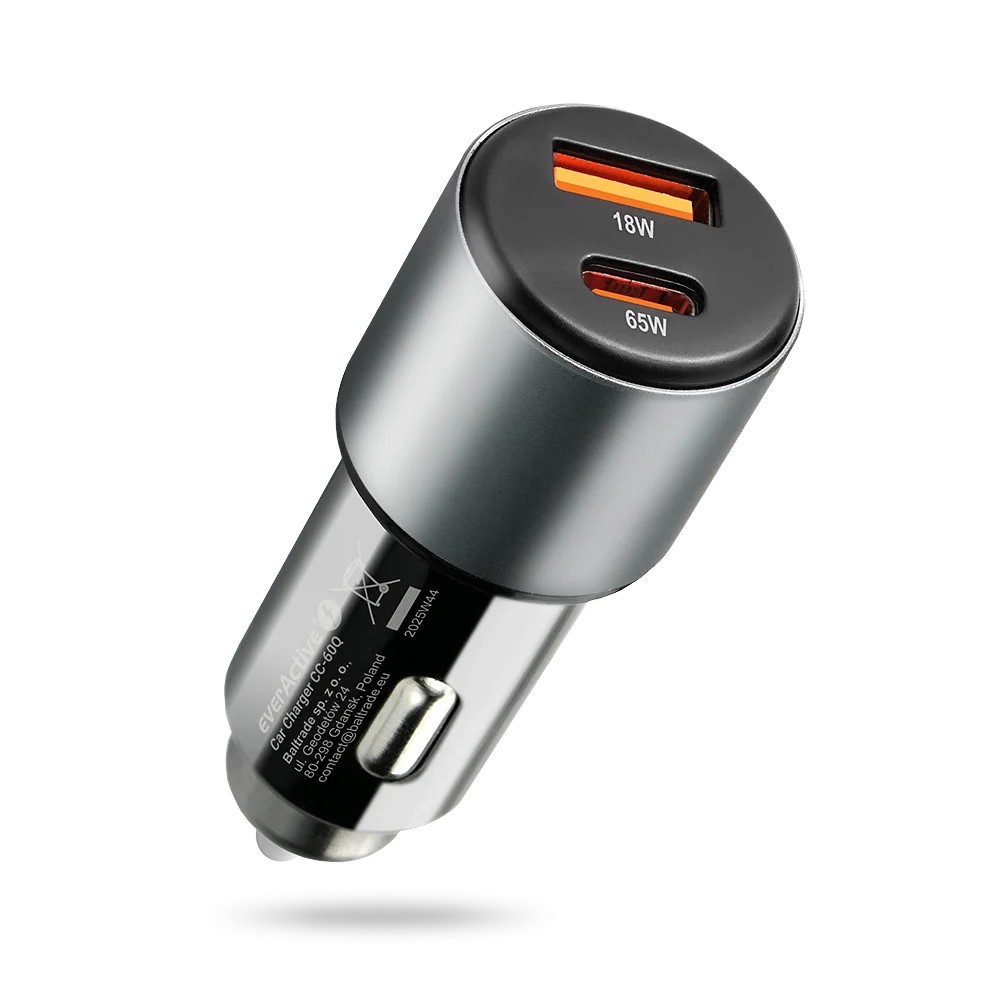 Avtomobilski polnilnik CC-60Q, 83W, Quick Charge 3.0, USB + USB-C PD, črn 7