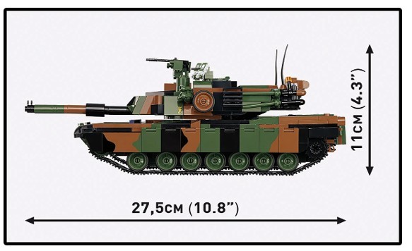 Gradbeni bloki "M1A2 SEPV3 Abrams" - 1065 kosov 3