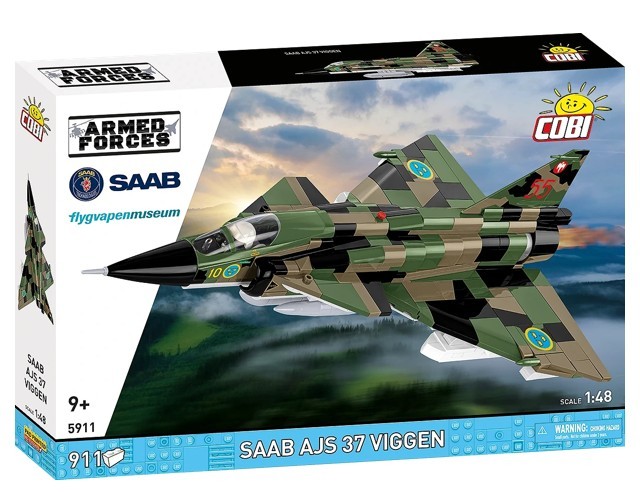 Cobi Klocki Saab AJS 37 Viggen (911 kock)