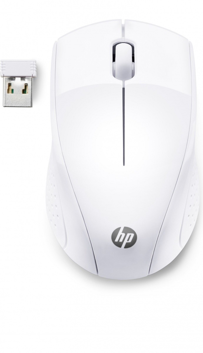 Brezžična miška HP Classic 220, snežno bela