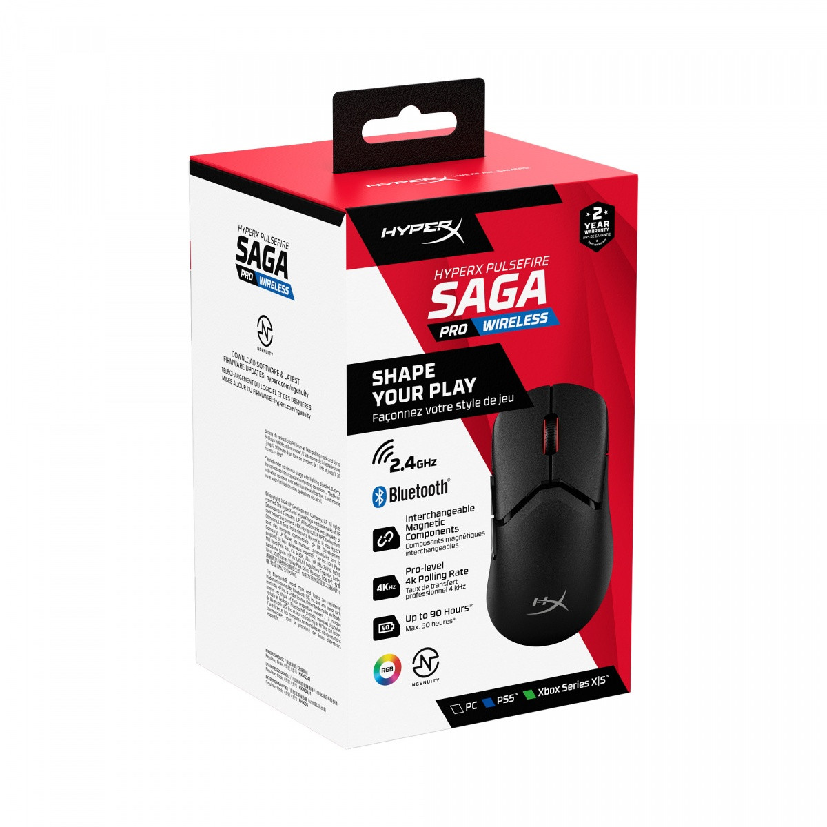 Brezžična igralna miška Pulsefire Saga Pro, Gaming 6
