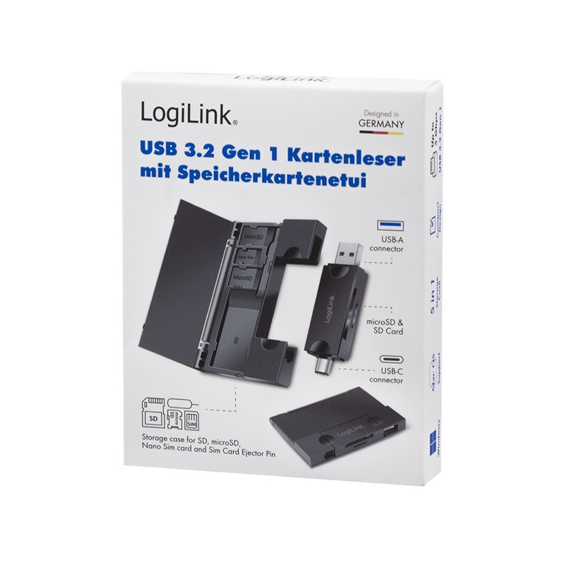 Bralnik kartic USB 3.2 Gen 1, SD/microSD 6