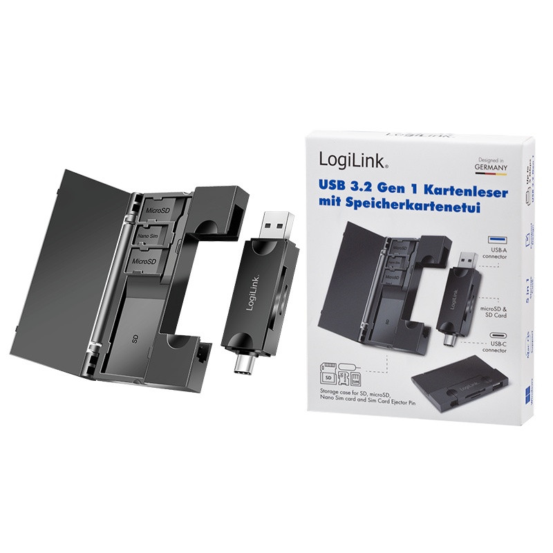 Bralnik kartic USB 3.2 Gen 1, SD/microSD 7