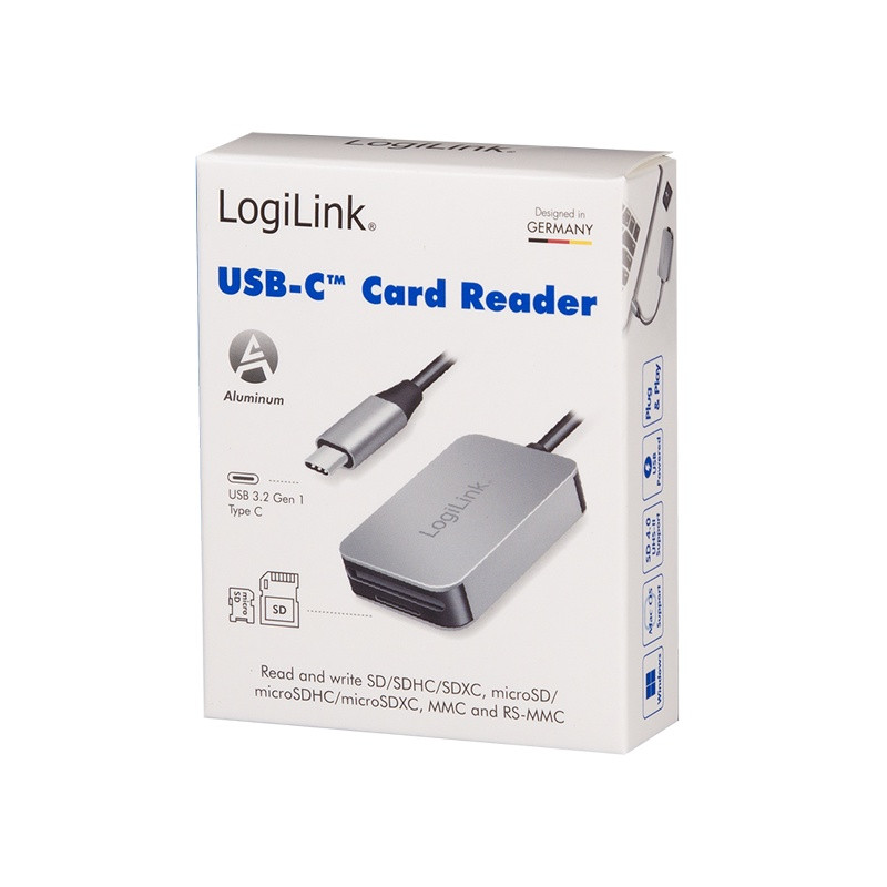 Bralnik kartic USB 3.2 Gen 1, SD/microSD, USB-C 8
