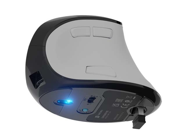 Vertikalna miška EUPHONIE PRO, BT 5.0, 2400DPI, bela 8