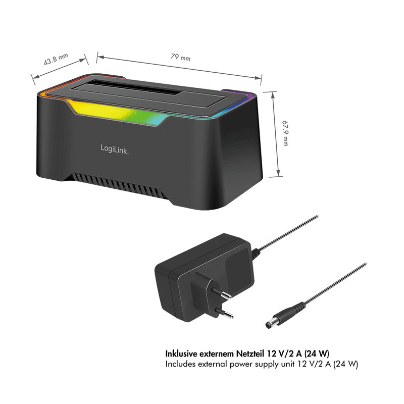 Postaja USB-C za trde diske/SSD 2.5/3.5" 6