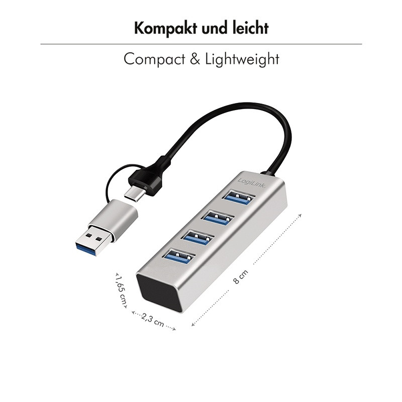USB 3.0 Hub 4-portni 5Gbit/s 4
