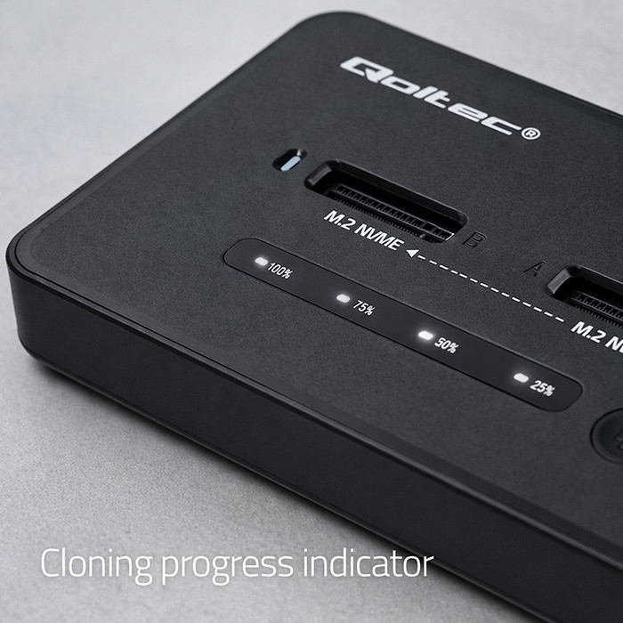 Postaja za M.2 NVMe SSD diske, Dual 2x8TB, kloniranje brez povezave, USB-C, PCIe, 20Gb/s 5