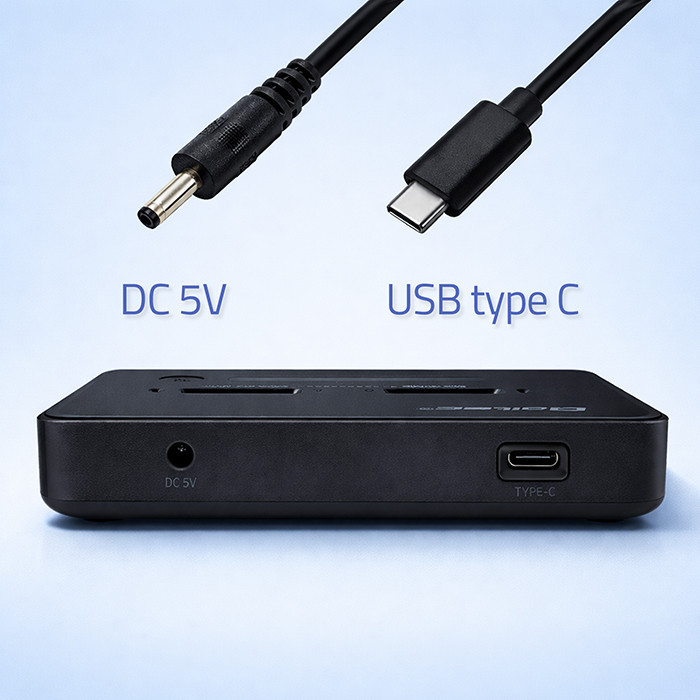 Postaja za M.2 NVMe SSD diske, Dual 2x8TB, kloniranje brez povezave, USB-C, PCIe, 20Gb/s 8