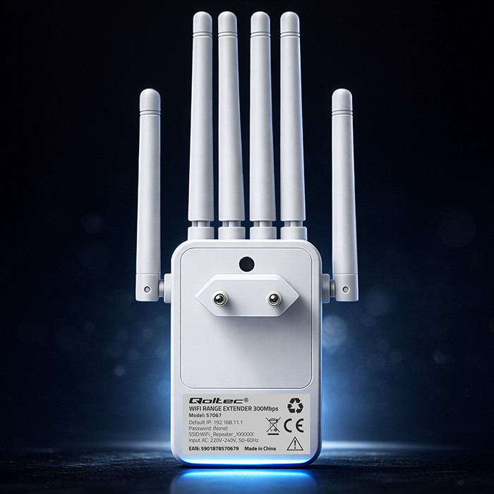 WiFi ojačevalec signala, Repeater/Access Point, 300Mb/s, 6 anten 8