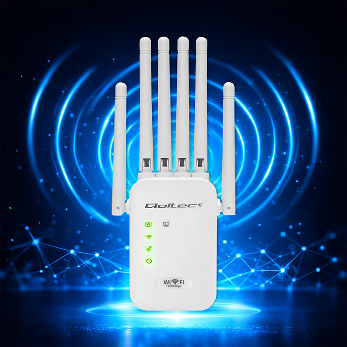 WiFi ojačevalec signala AC1200, Repeater/Access Point, 6 anten 8