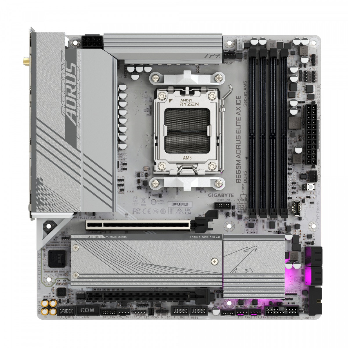 Matična plošča B650M A ELITE AX ICE HDMI/DP M2 m.ATX 2