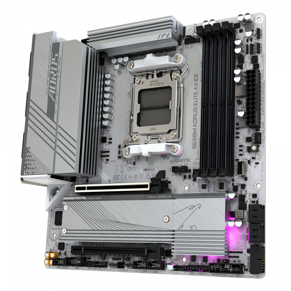 Matična plošča B650M A ELITE AX ICE HDMI/DP M2 m.ATX 4
