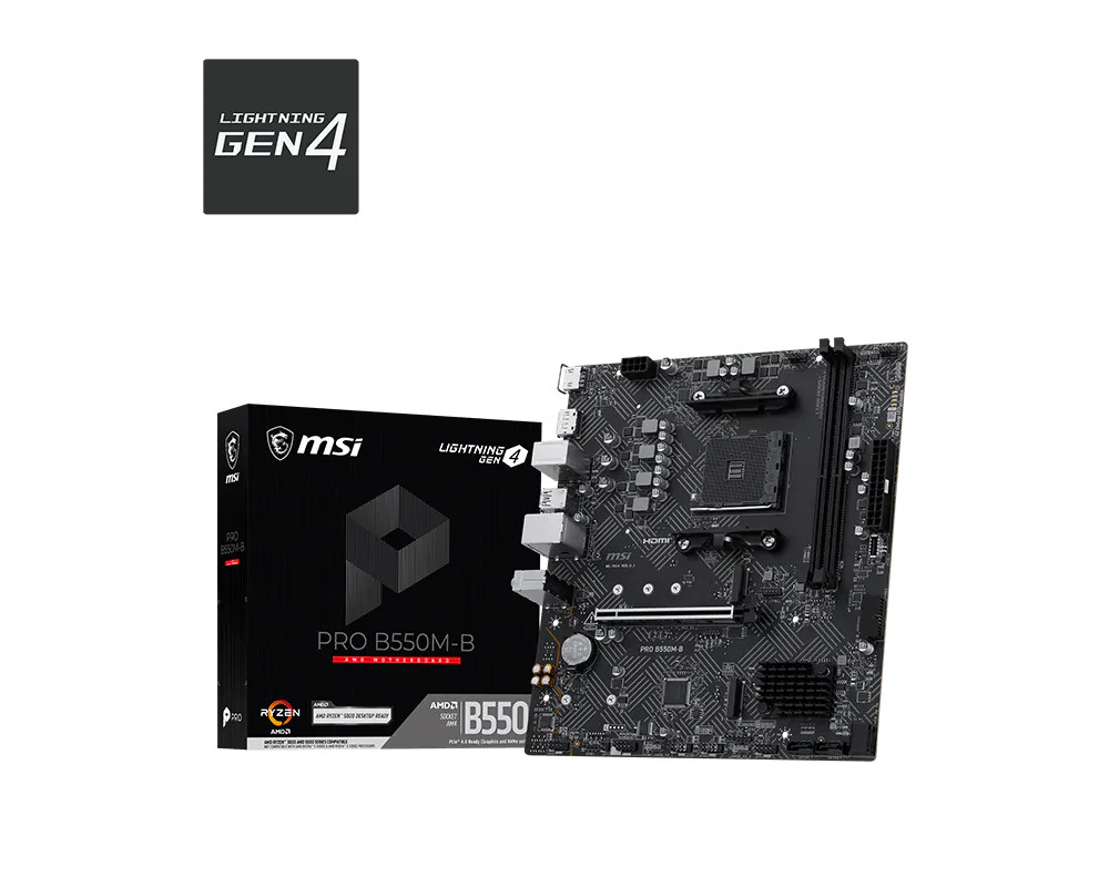 MSI PRO B550M-B matična plošča AM4, mATX, DDR4