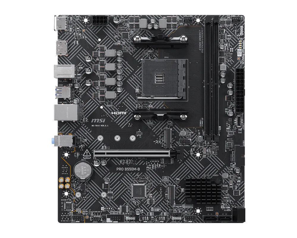 MSI PRO B550M-B matična plošča AM4, mATX, DDR4 5