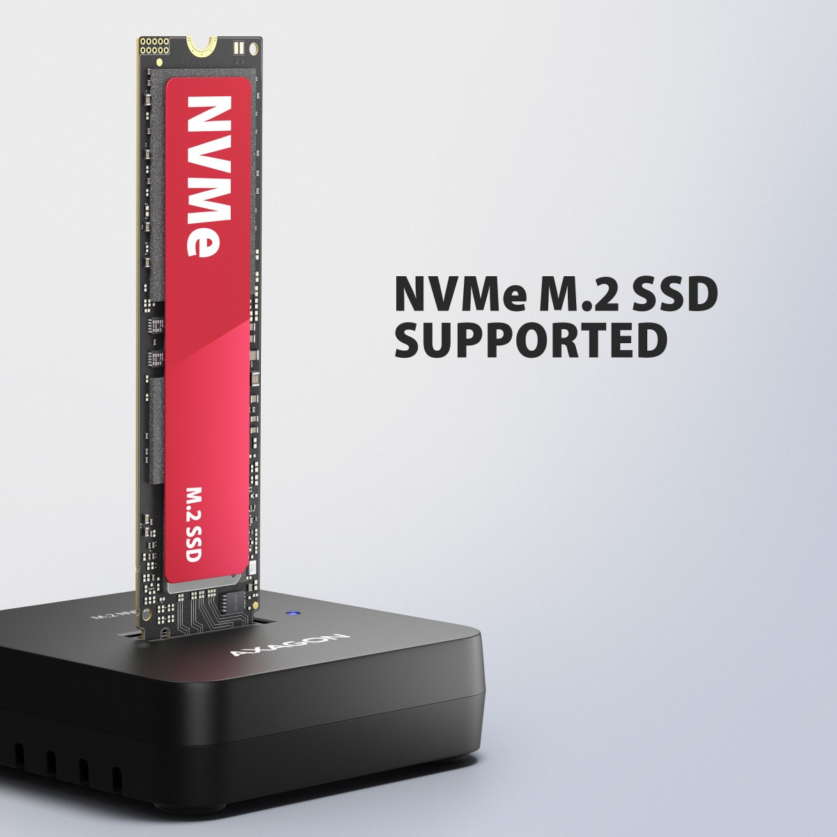 AXAGON ADSA-M2C11L ohišje za NVMe M.2 SSD, USB-C 3.2 Gen 2, 10Gbps 4