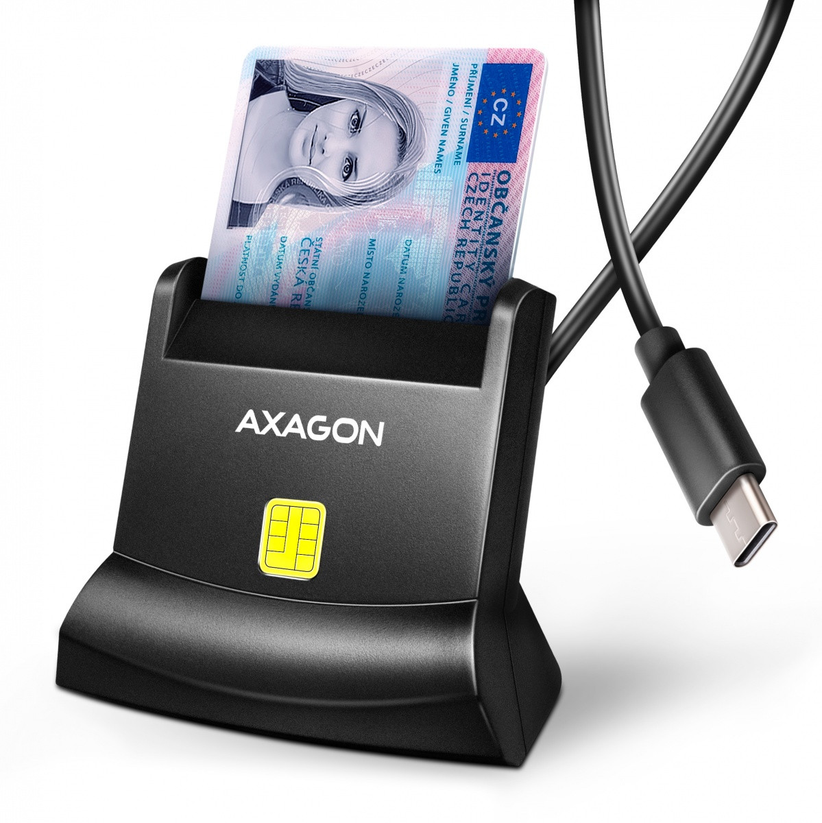 AXAGON čitalnik pametnih kartic USB-C CRE-SM4NC