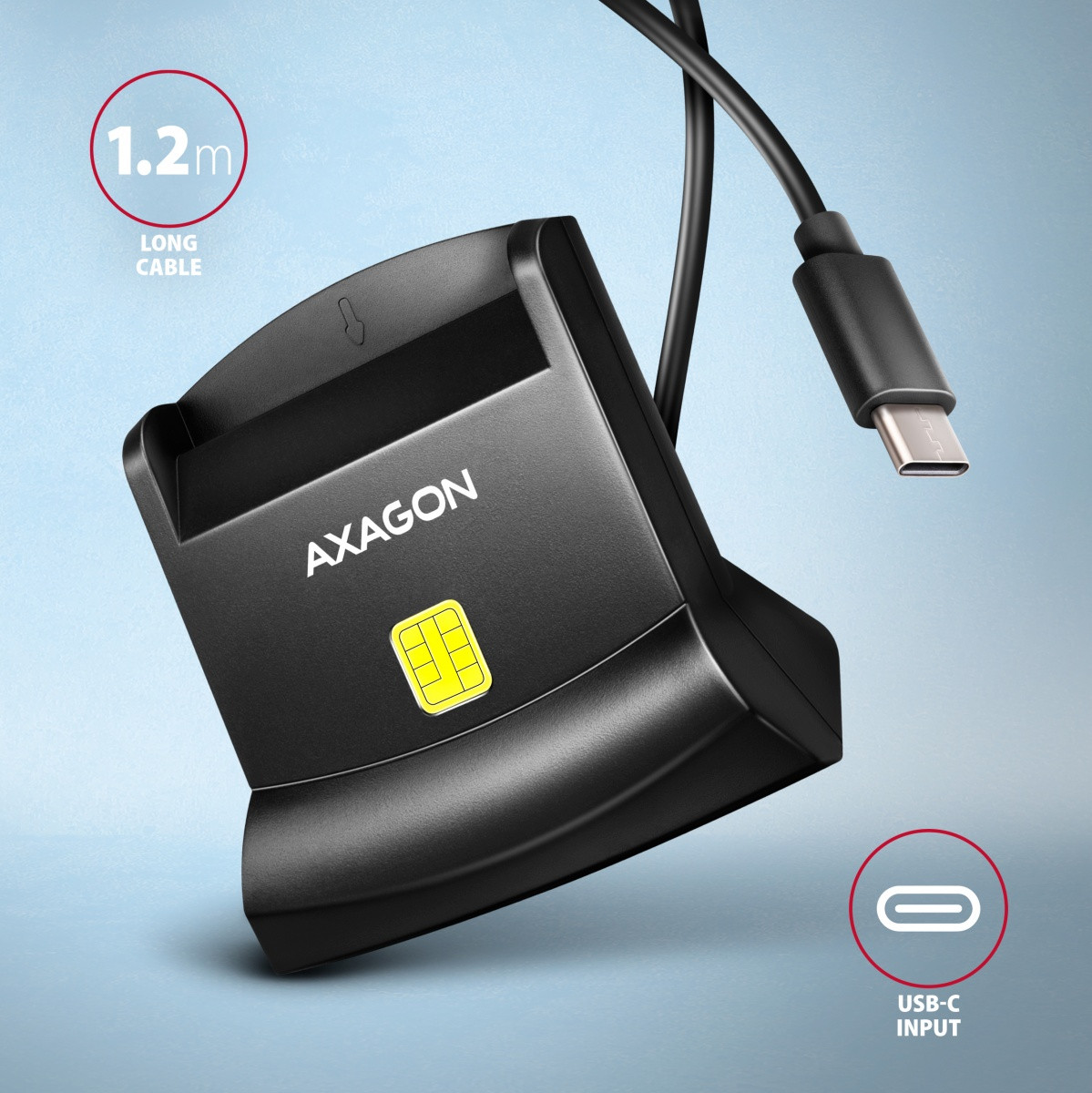 AXAGON čitalnik pametnih kartic USB-C CRE-SM4NC 4