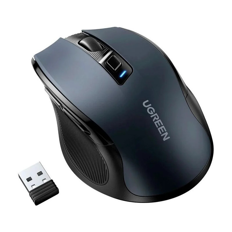 Ugreen bežični miš MU006, silent click, crn 4