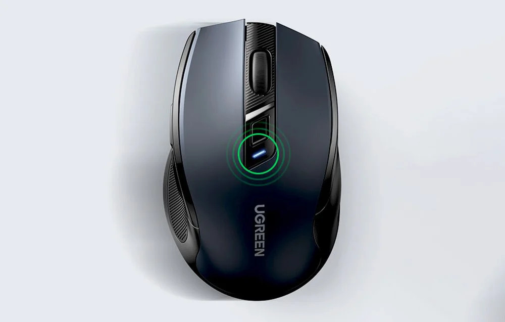Ugreen bežični miš MU006, silent click, crn 5