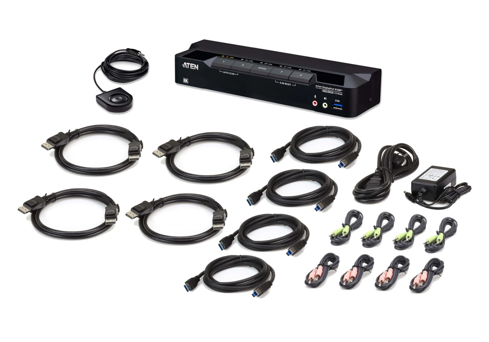 ATEN KVMP Preklopnik 4-Portni USB 3.0 8K DP 3