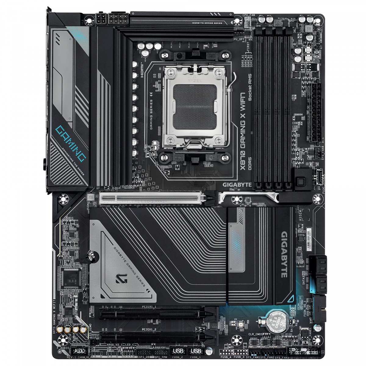 Matična plošča Gigabyte X870 GAMING X WIFI7, AM5, 4xDDR5, ATX 2